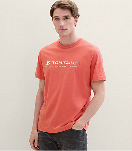 Футболка Men's  1041855ХХ26202 Tom Tailor Кораловий 2XL - Фото 1