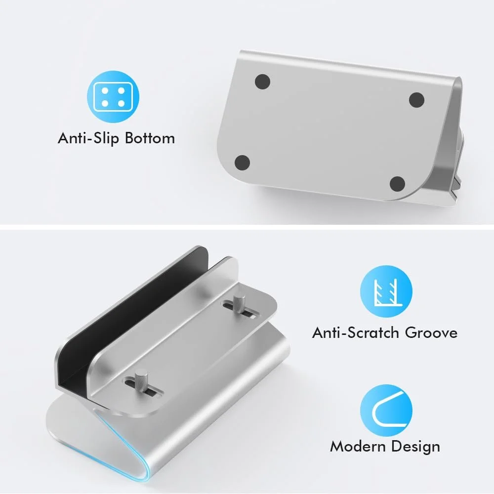 Вертикальная Подставка для Ноутбука Регулируемая Алюминиевая, фото №1