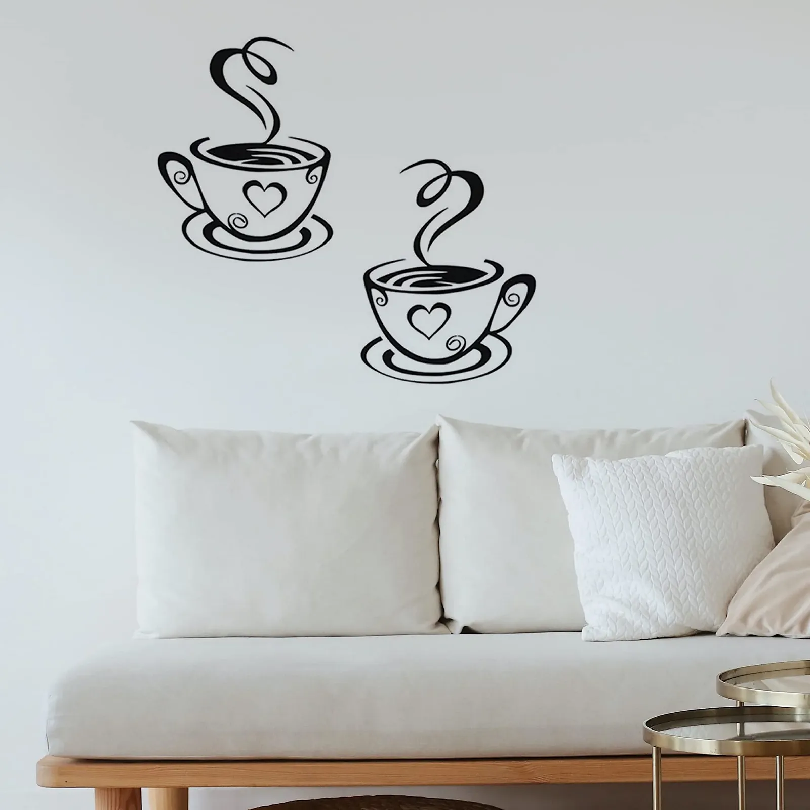 Наклейка для стен Coffee Cup 30 x 18 см Черный, фото №3