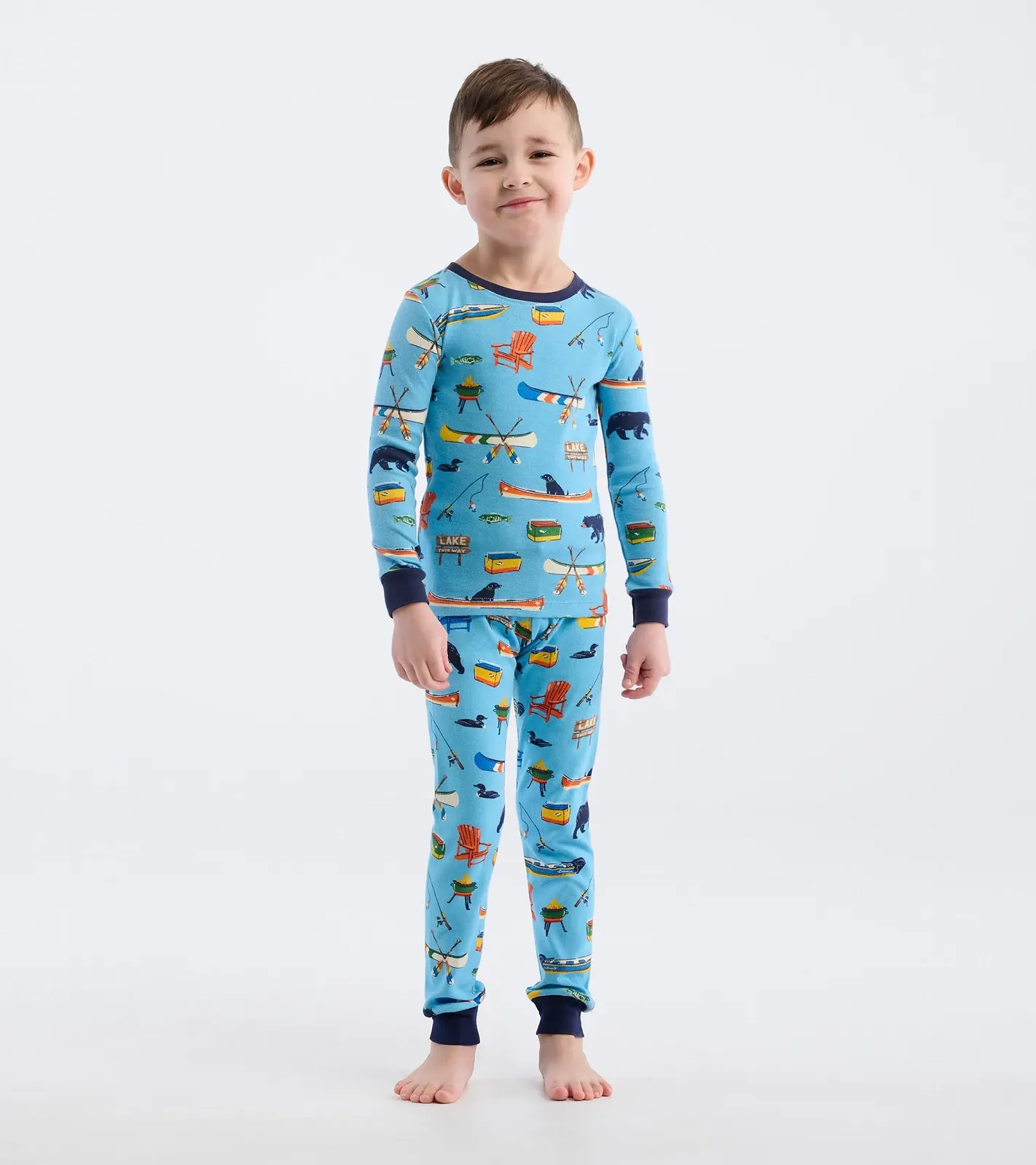 Комплект пижам Little Blue House Унисекс, детский, с длинными рукавами, с принтом (2 шт. в упаковке), фото №6 Комплект пижам Little Blue House Унисекс, детский, с длинными рукавами, с принтом (2 шт. в упаковке), фото №6