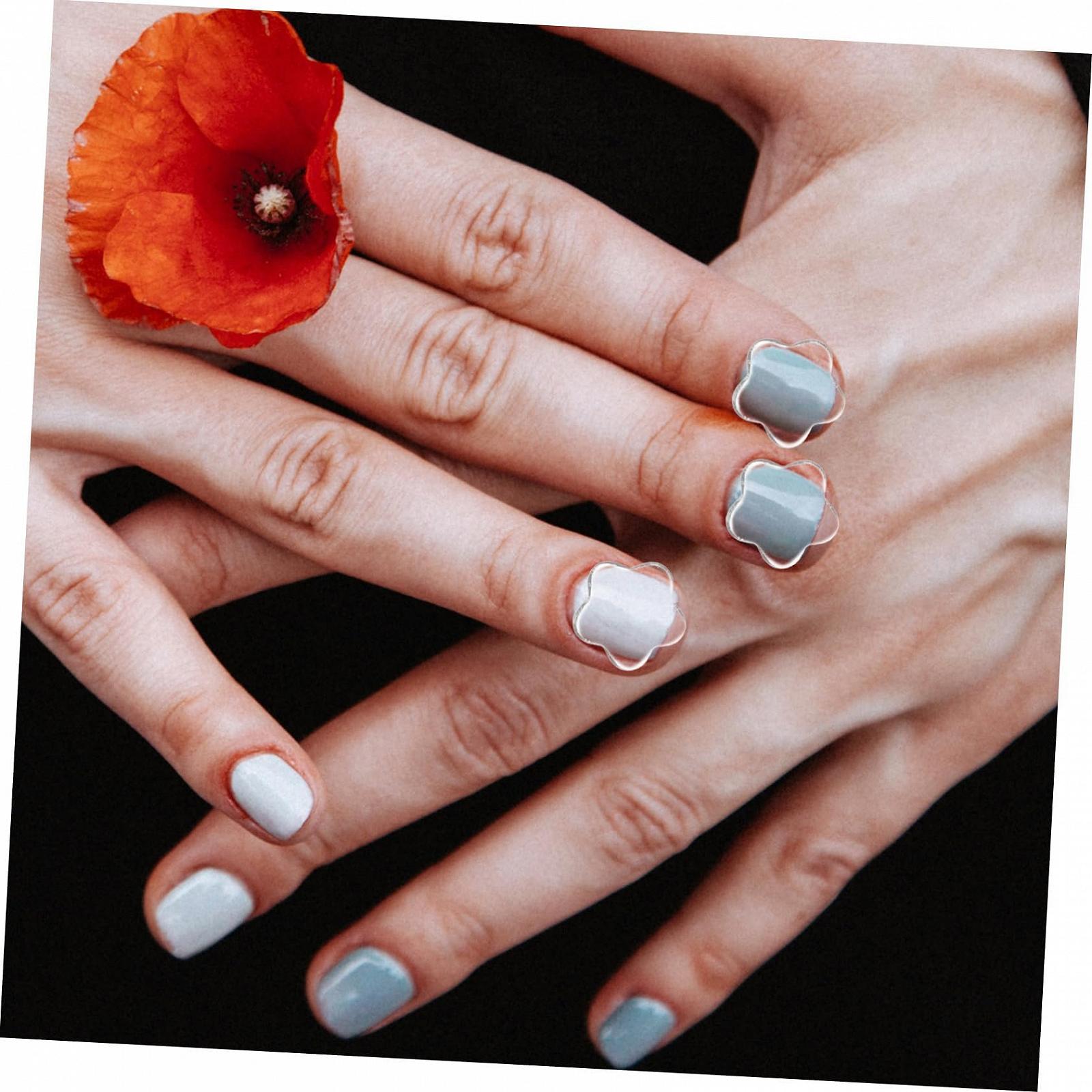 Стразы для ногтей Цветы 40шт, фото №4