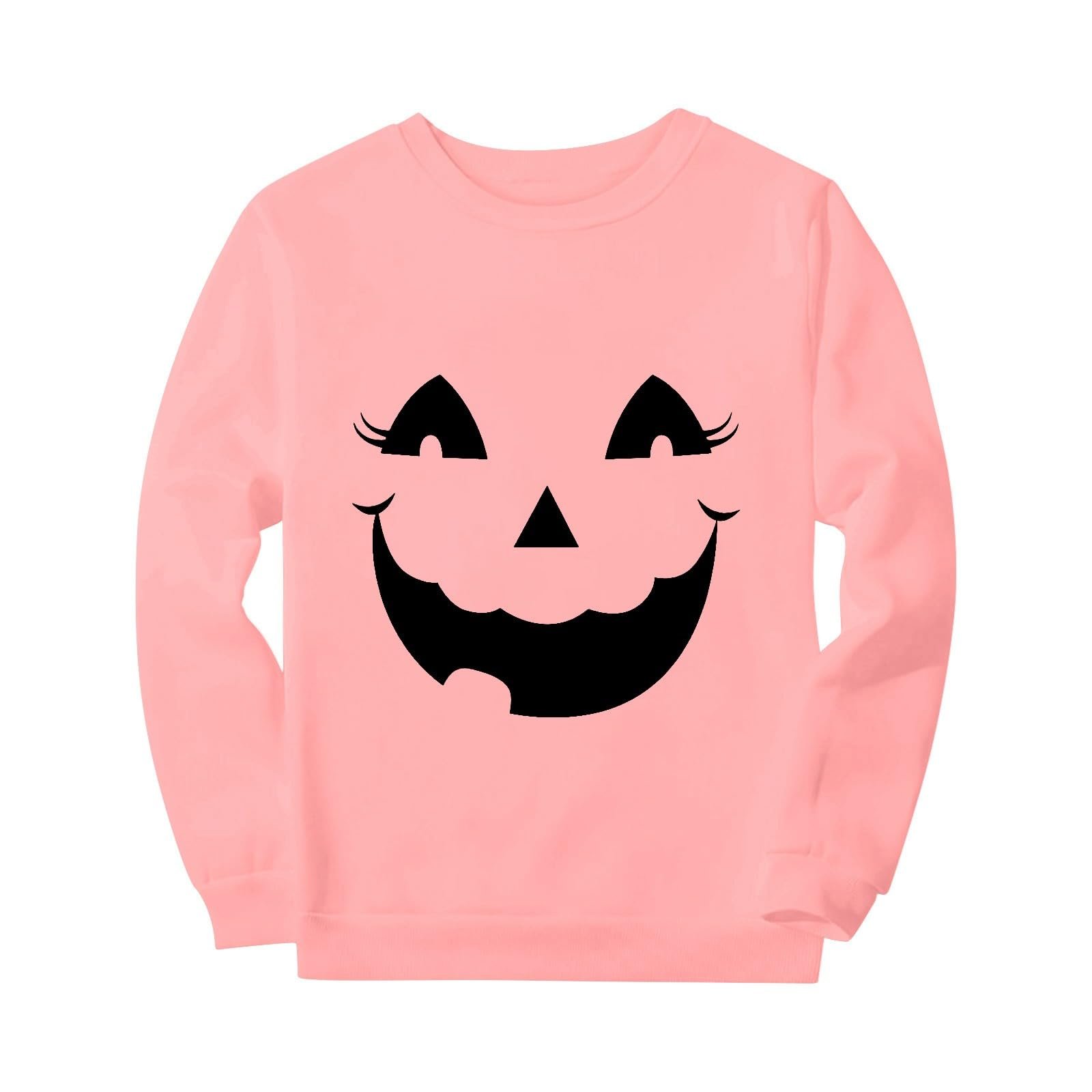 Женский свитшот Generisch Oversized Спортивный V-образный вырез Длинный рукав Без капюшона Принт буквы Хэллоуин Большие размеры, фото №2