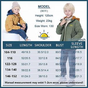 Зимова куртка YFPICO Пухова куртка для хлопчиків зі знімним капюшоном Тепла synthetic.ua - Фото 1