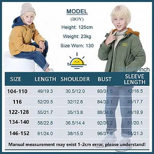 Зимова куртка YFPICO Пухова куртка для хлопчиків зі знімним капюшоном Тепла synthetic.ua - Фото 1