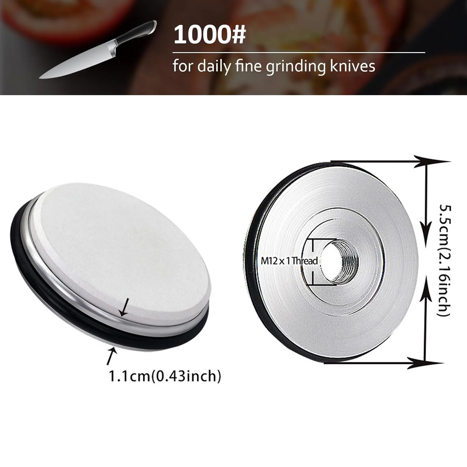 Змінні диски для точилки Horl Rolling Sharpener алмазні 1000 M12 58 мм, фото №2