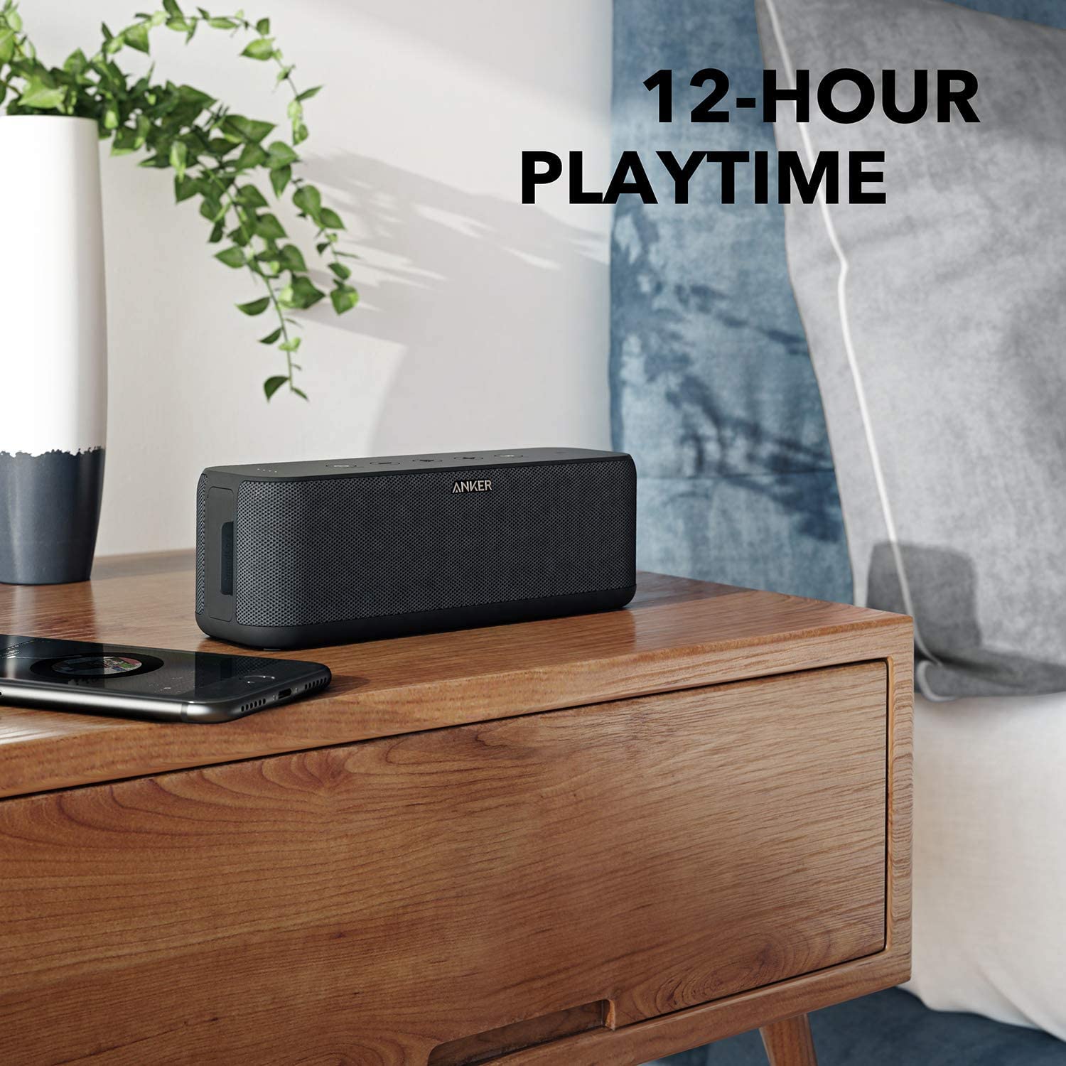 Колонка Anker Soundcore Boost Bluetooth Обновленная с фантастическим звуком, BassUp, 12 часов воспроизведения, USB-C, IPX7 защита от воды, фото №7 Колонка Anker Soundcore Boost Bluetooth Обновленная с фантастическим звуком, BassUp, 12 часов воспроизведения, USB-C, IPX7 защита от воды, фото №7