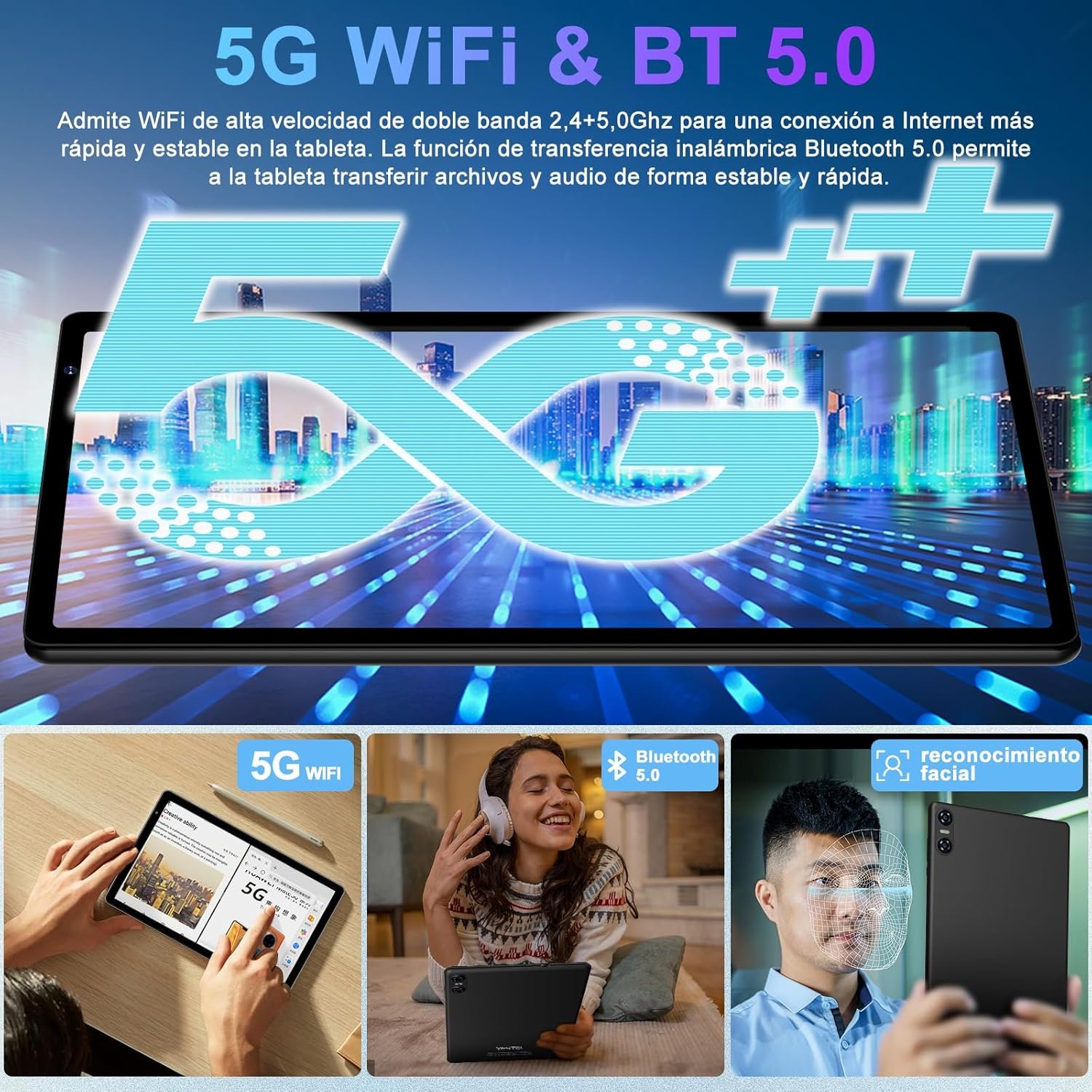 Планшет 10.1" Biegedy B22 6+14/128Gb 8 ядер Android 14 6000 mAh Черный, фото №4 Планшет 10.1" Biegedy B22 6+14/128Gb 8 ядер Android 14 6000 mAh Черный, фото №4