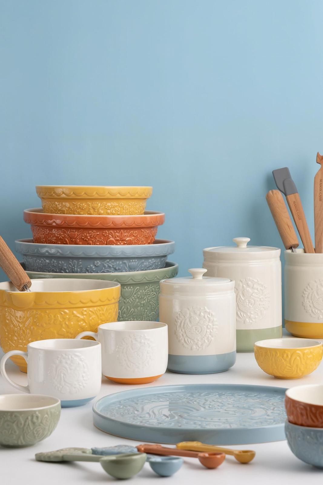 Миска для тіста Stoneware Mason Cash Home to Roost 1.9 літра з ручкою, носиком для зливу, фото №10