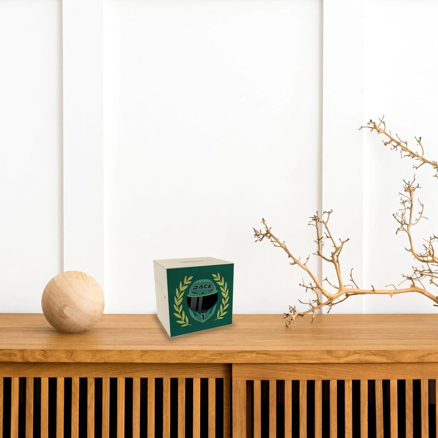 Скарбничка Motorsport Helmet 9,8 х 10,1 х 8 см дерев'яна Racing, фото №4