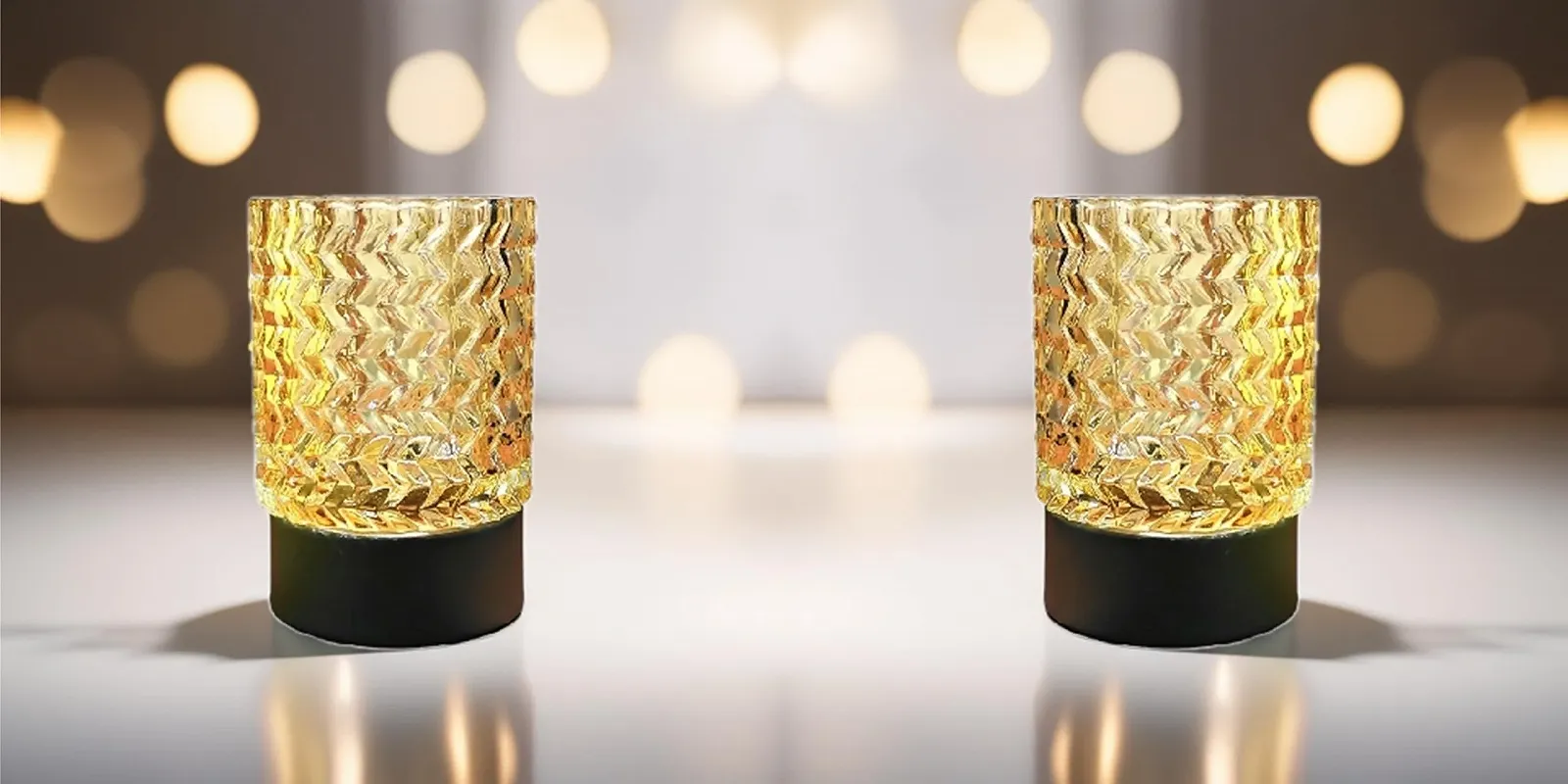 Настільна лампа Trango Jil 2017-21C-SD*2 Touch LED 3 рівні яскравості зі скляним плафоном лампа E14 4 Вт 2700 K Warm White набір з 2 шт. Beige, фото №6