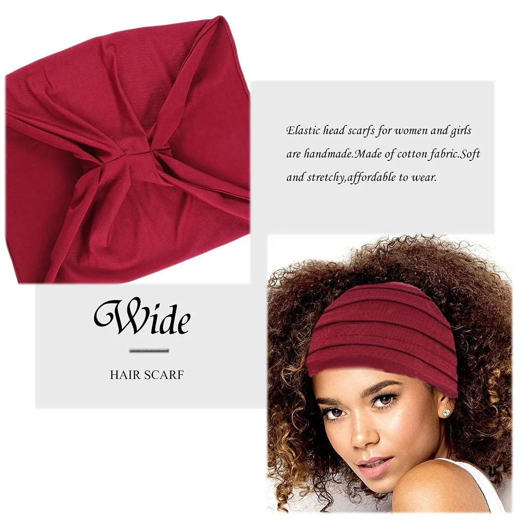 Пов'язка на голову Zoestar Богемна широка Чорний, фото №6