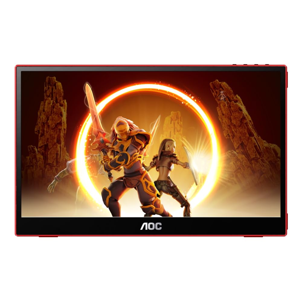 Монитор AOC Gaming 16G3 16 дюймов Full HD FreeSync (1920 x 1080, 144 Гц, MicroHDMI 1.4, USB-C) черный/красный, фото №1