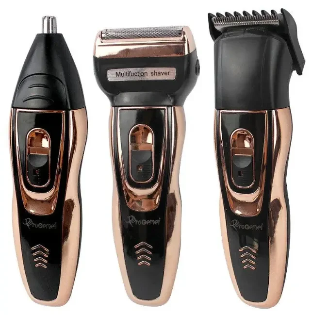 Набор для стрижки Gemei GM 595 Hair Trimmer электробритва триммер с насадками Джемей, фото №1