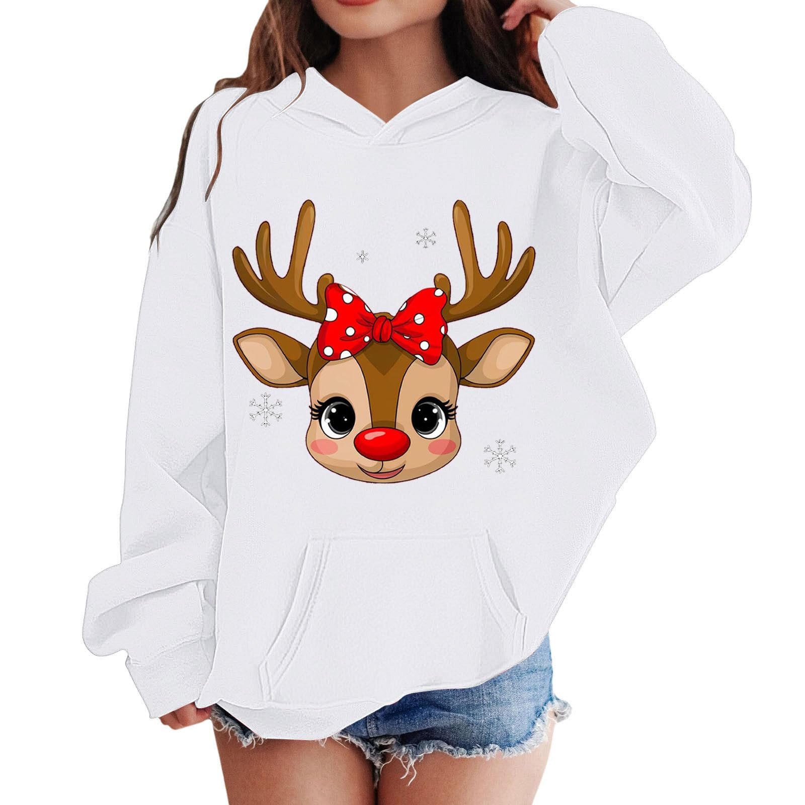 Різдвяний светр для хлопчиків і дівчаток з принтом оленя, фото №4