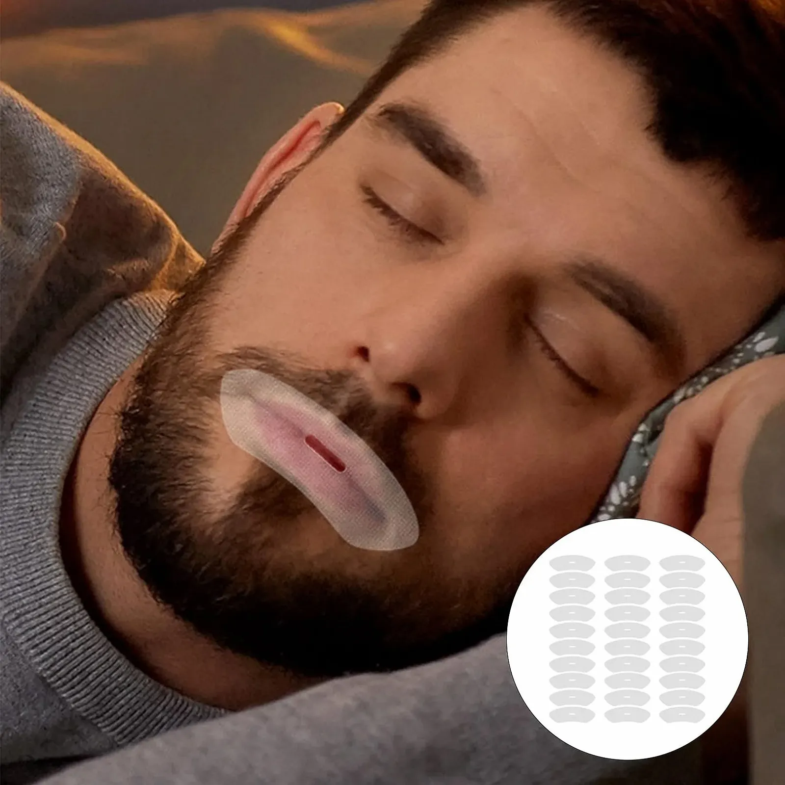 Смужки для рота для сну (60 шт. в упаковці), фото №3
