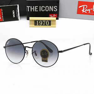 Жіночі сонцезахисні окуляри круглі Ray Ban Legend сині - Фото 1