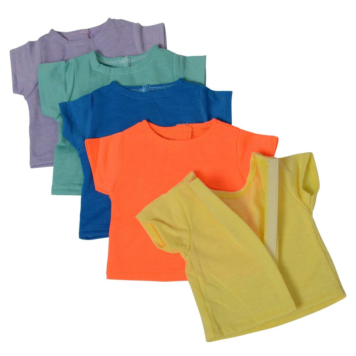 Футболки для ляльок The New York Doll Collection Набір 10 штук Різнокольорові, фото №3 Футболки для ляльок The New York Doll Collection Набір 10 штук Різнокольорові, фото №3