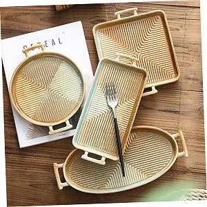 Форма для запікання GALPADA Керамічна 8.75 дюймів Ретро з ручками synthetic.ua - Фото 1