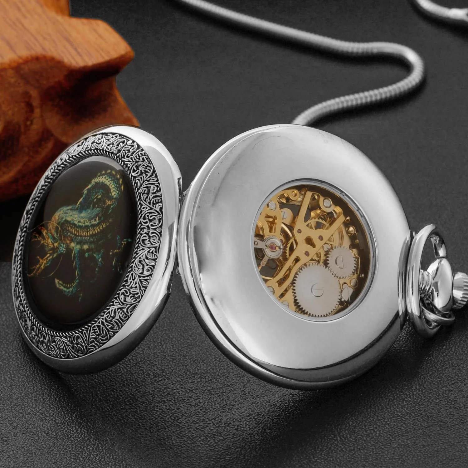 Классические мужские механические карманные часы, римские цифры на стрелках, фото №6 Классические мужские механические карманные часы, римские цифры на стрелках, фото №6