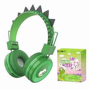 Навушники JYPS Wireless Bluetooth Дитячі Котячі Ніжки/Динозаври Over-Ear з Кабелем 85 дБ 10 Годин Часу Відтворення - Фото 1