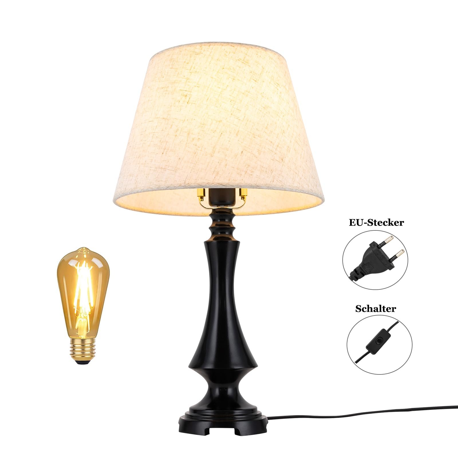 Настільна лампа LED з вимикачем на кабелі макс. 40 Вт, фото №4