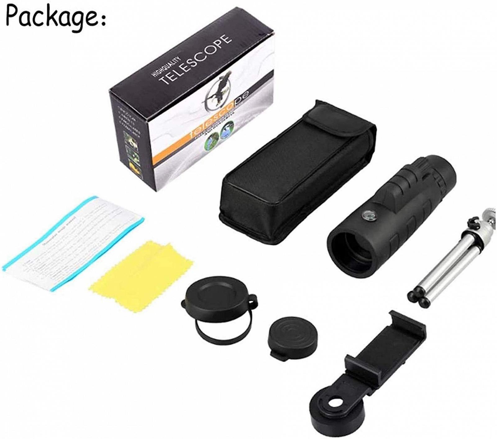 Телескоп монокуляр QHYTL HD з оптичним зумом та утримувачем для штатива з призмою BAK4, фото №7