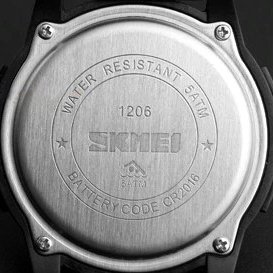 Годинник Skmei 1206 Чорно-білий synthetic.ua - Фото 1