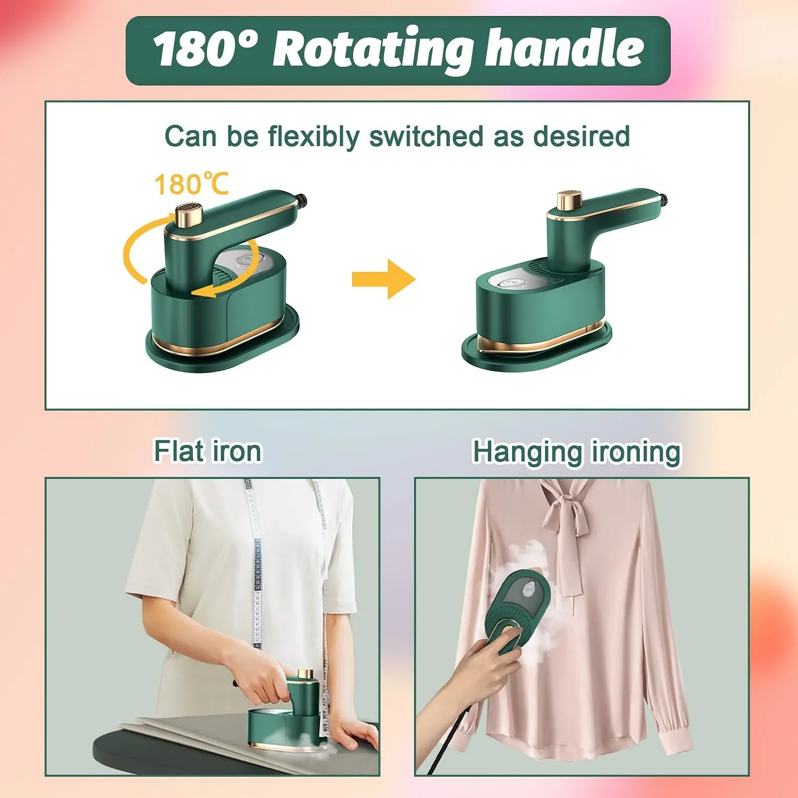 Дорожня парова праска Idota Travel Iron Mini 50 мл, фото №4