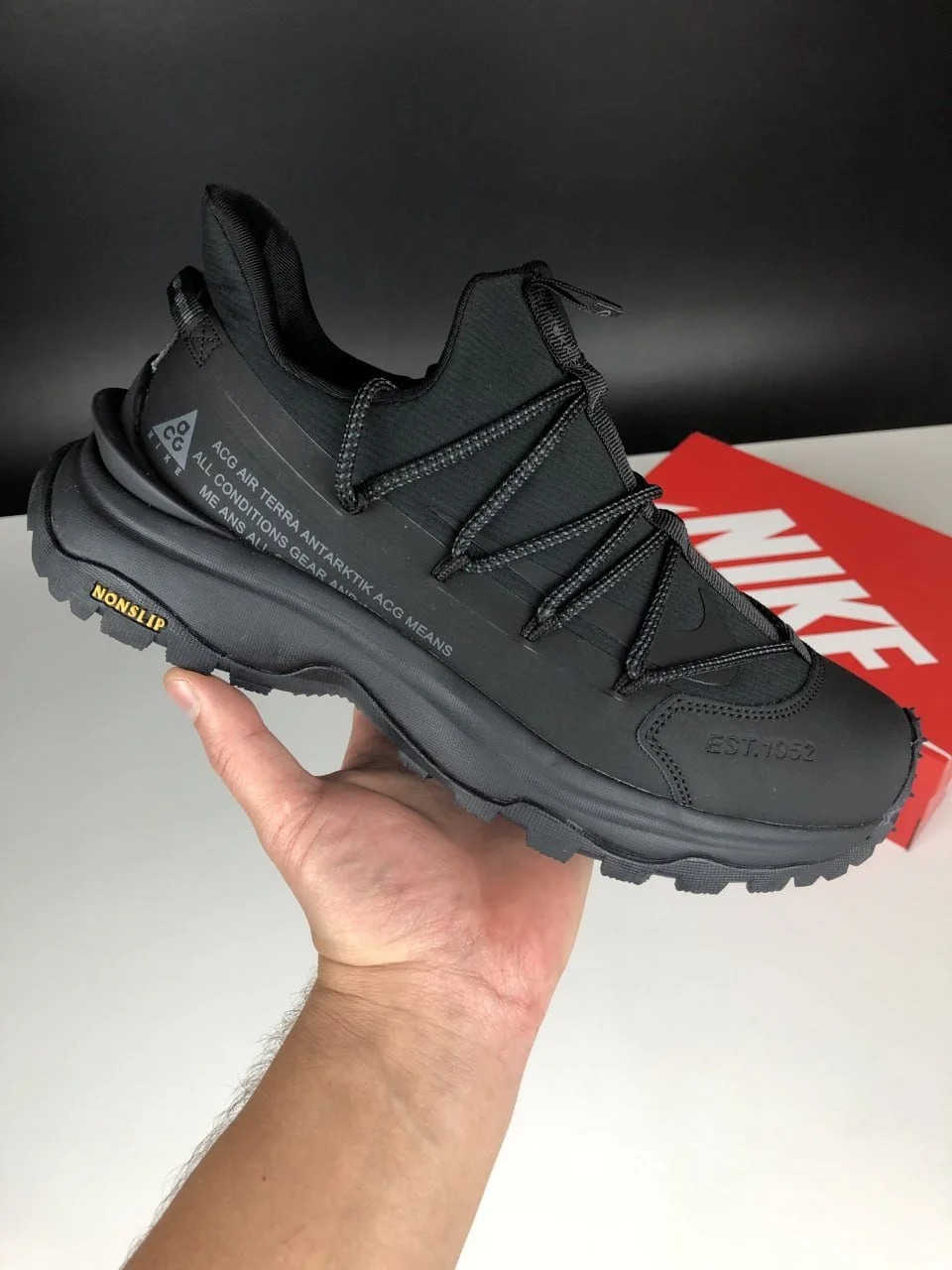 Чоловічі кросівки Nike ACG Air Terra Antarktik чорні термо осінь зима, фото №7