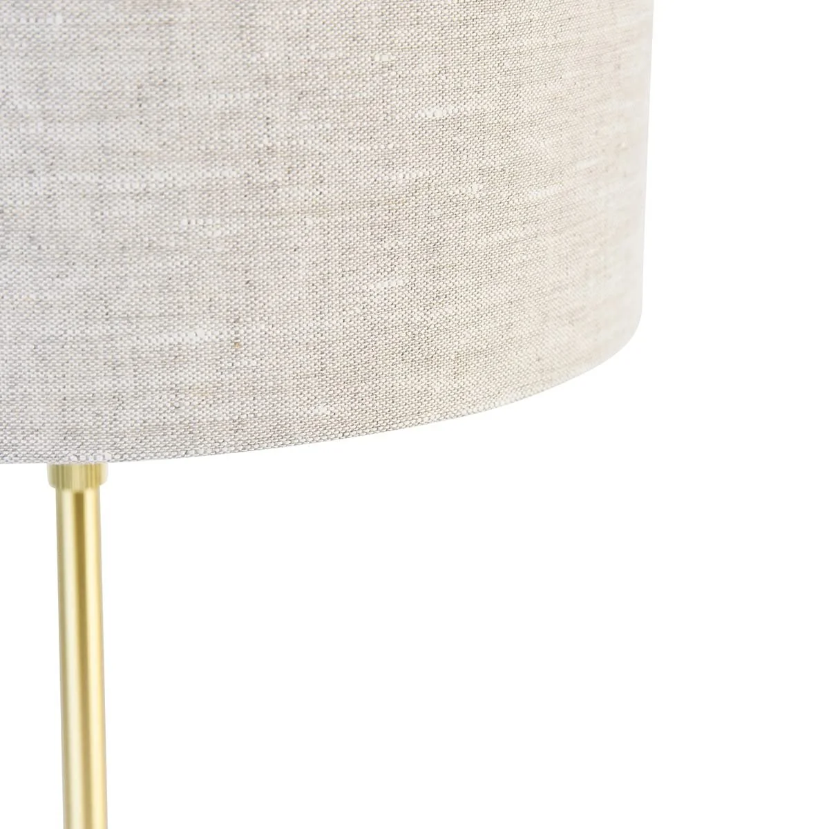 Настільна лампа Qazqa Parte Gold Brass Adjustable 35 см Світло-сірий, фото №2