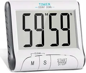 Таймер кухонный Digital Large Display Electronic Countdown Count up Magnetic Loud Alarm Stopwatch 24 Hours Clock - Фото 1