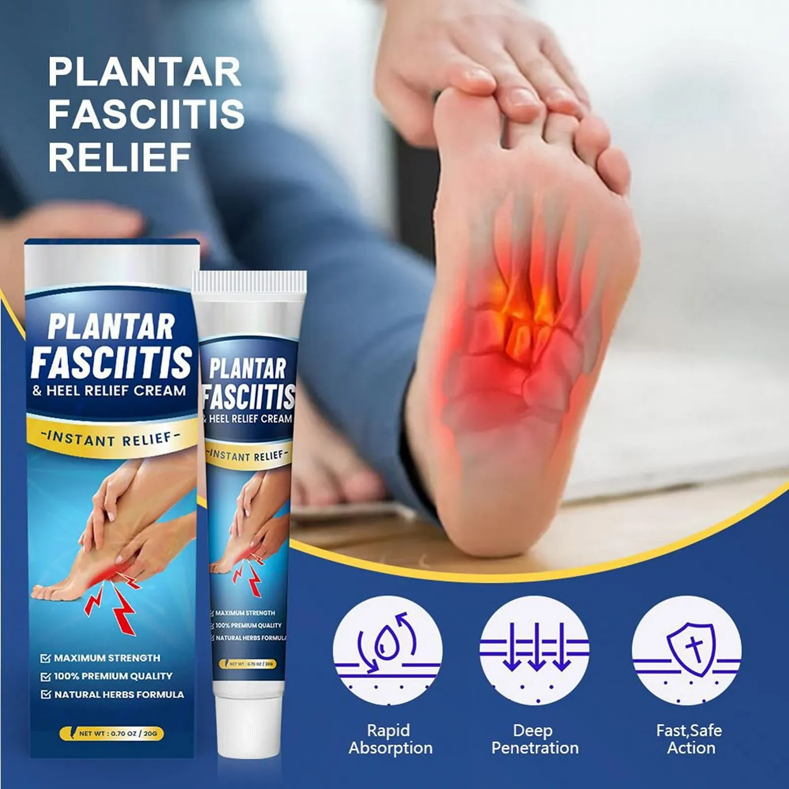 Крем для ног портативный 20 г, фото №2