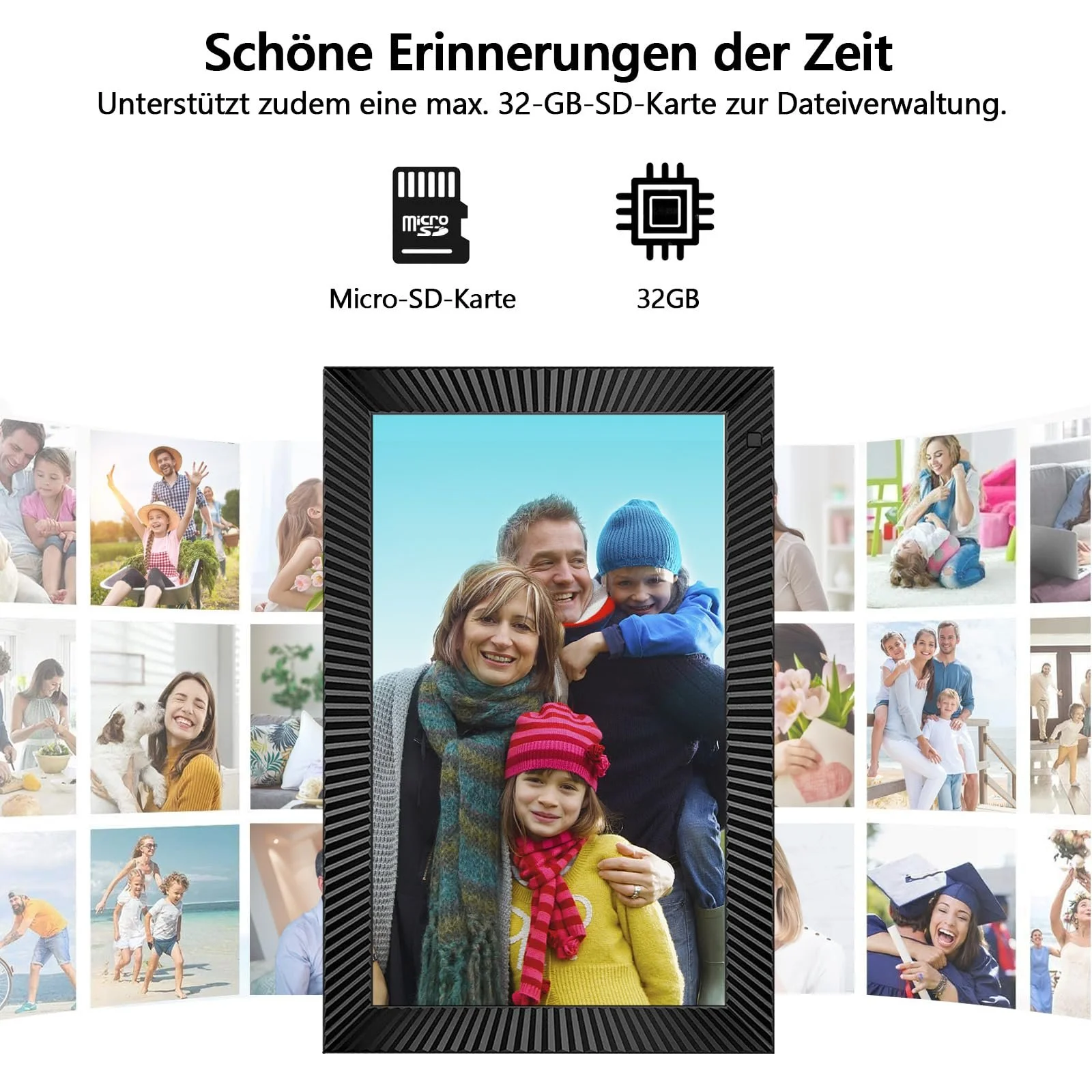 Цифровая фоторамка FRAMEO 10.1 дюйма 1280 x 800 IPS Touchscreen 32 GB WiFi, фото №4