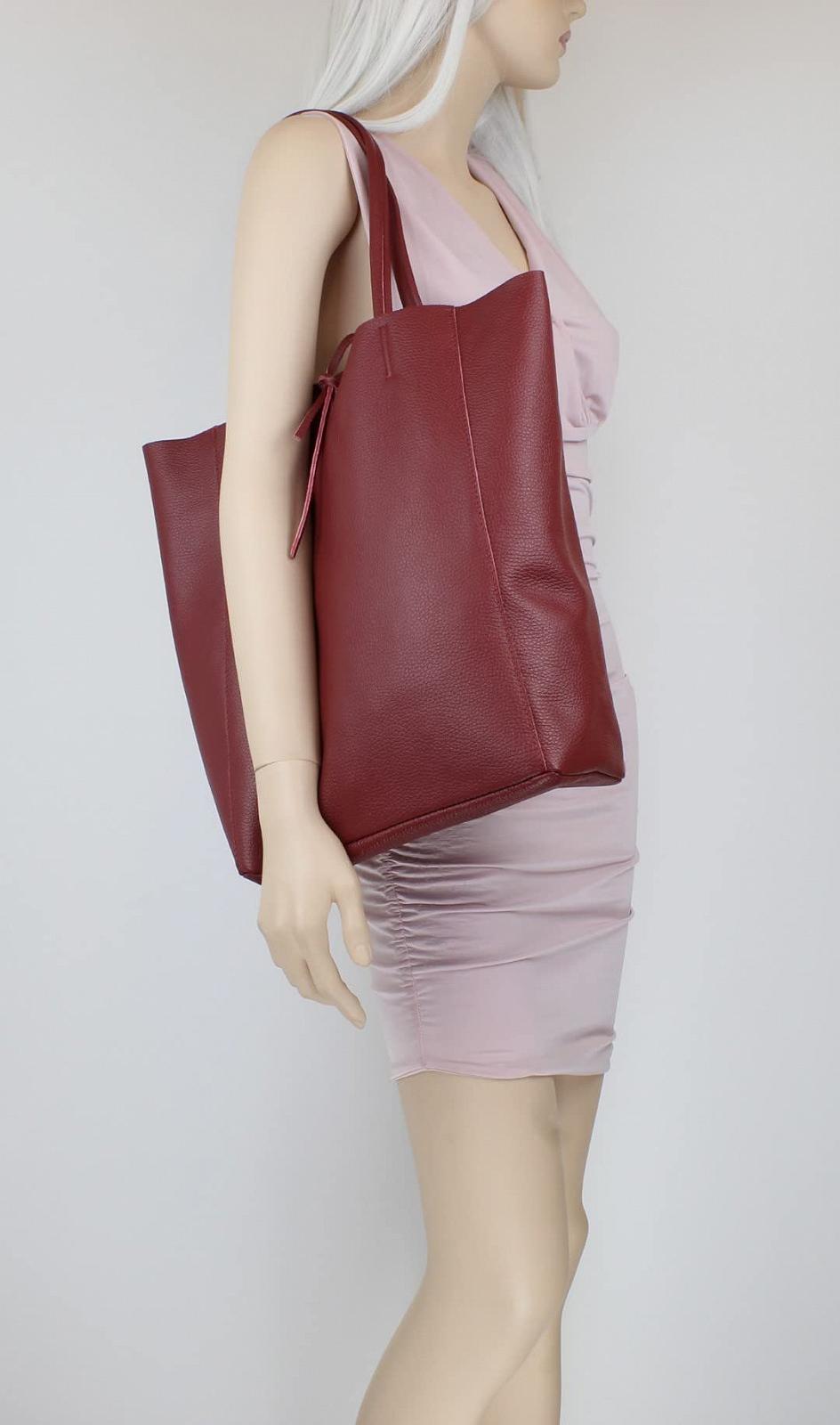 Женская сумка с открытым верхом из натуральной кожи Girly Handbags, фото №5