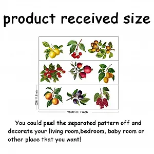 Наклейка на стіну SUPERDANT Vintage Fruit 30 x 96 см 3 листа вінілова Кольорова synthetic.ua - Фото 1