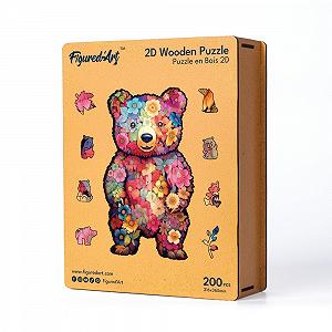 Дерев'яний пазл Figured'Art Animals Flower Teddy Bear 200 елементів 21.6 x 36 см унікальна форма дерев'яна коробка ціна на synthetic.ua - Фото 1 Дерев'яний пазл Figured'Art Animals Flower Teddy Bear 200 елементів 21.6 x 36 см унікальна форма дерев'яна коробка synthetic.ua - Фото 1