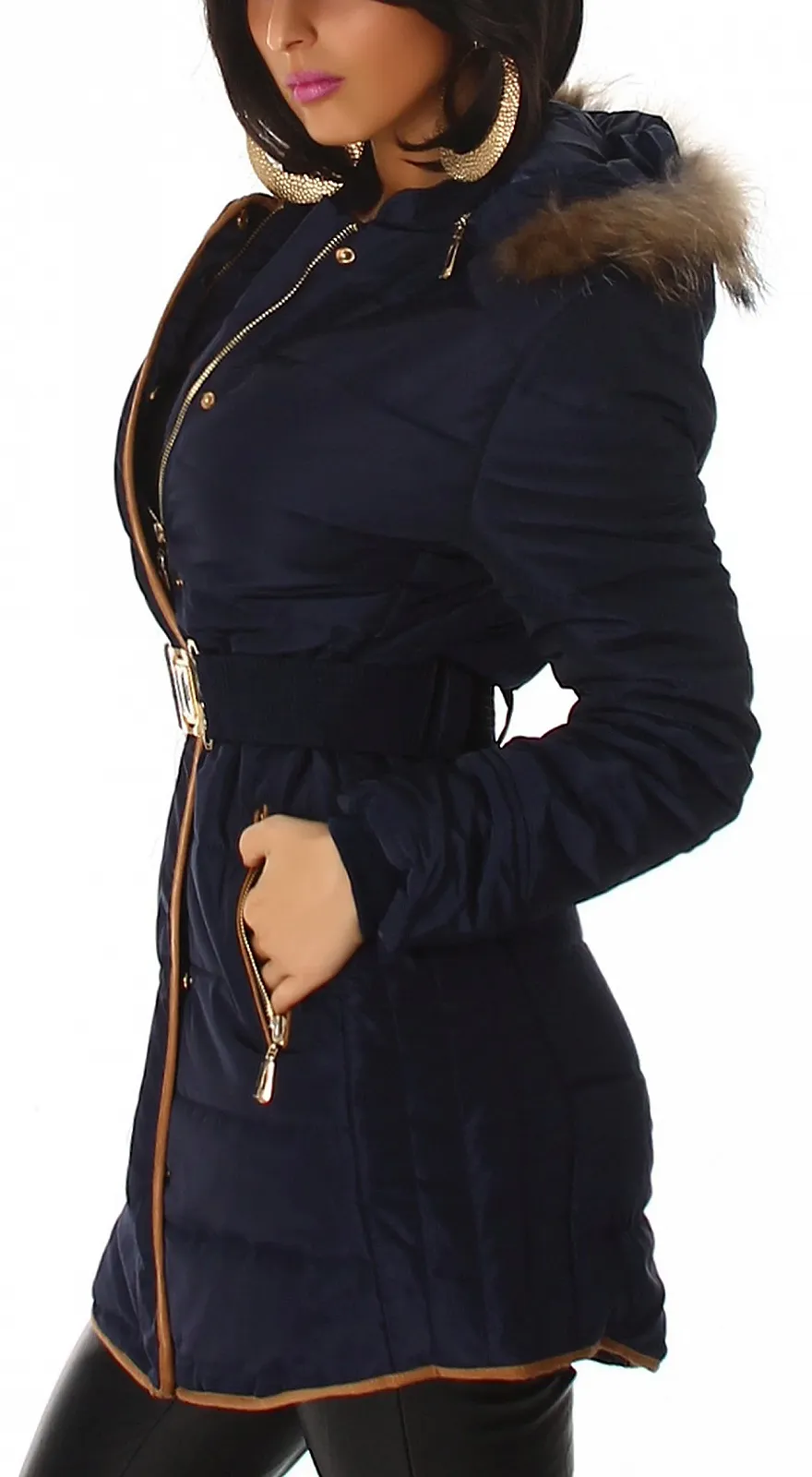 Куртка стеганая Jela London CAPUCHON Короткая Съемный Капюшон, фото №4