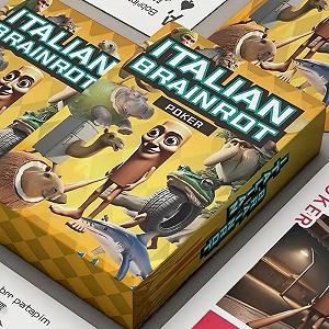 Карты Итальянский покер Брейнрот Italian Brainrot Бомбардиро Крокодило, Тунг Тунг Тунг Сахур, Тралалео Тралала и др. - Фото 1