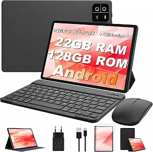 Планшет MIRGAMO X50 10.1" 22/128Гб 4G 8-ядер Android 14 8000 мАч Черный-серый - Фото 1