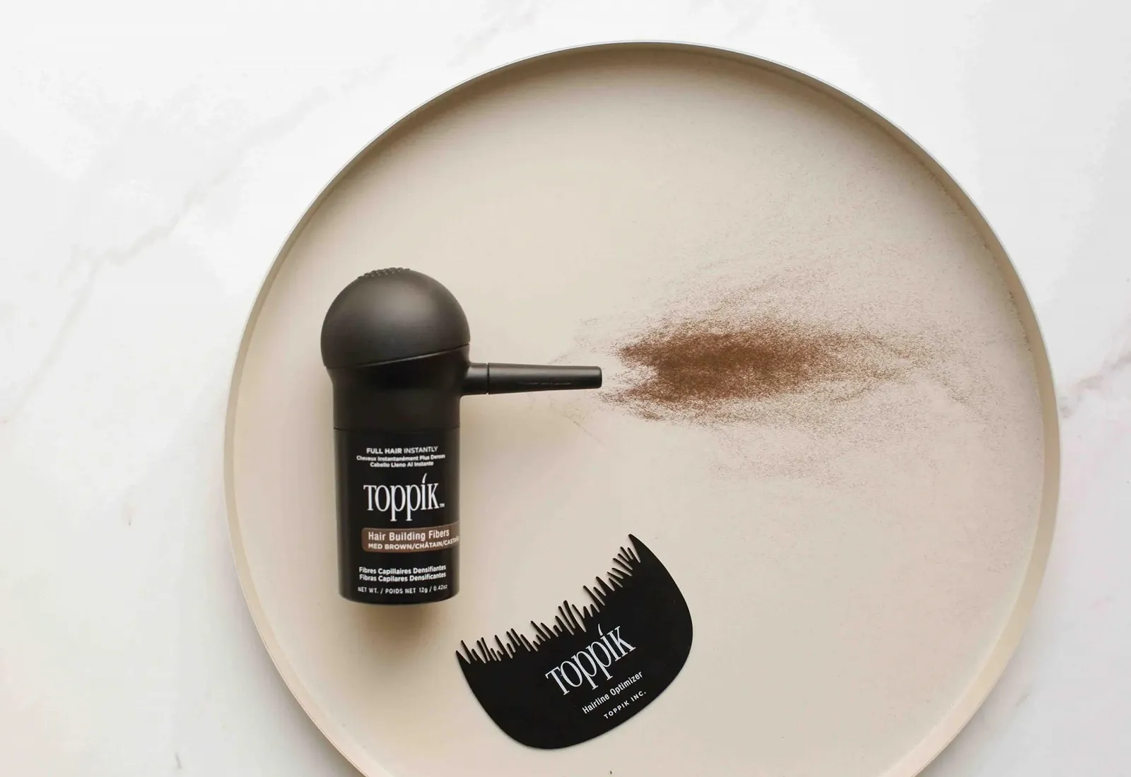 Волокна для волосся Toppik 12 г, середній блонд, фото №5