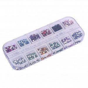 Стразы круглые Artlalic 1.5 мм, 12 цветов - Фото 1