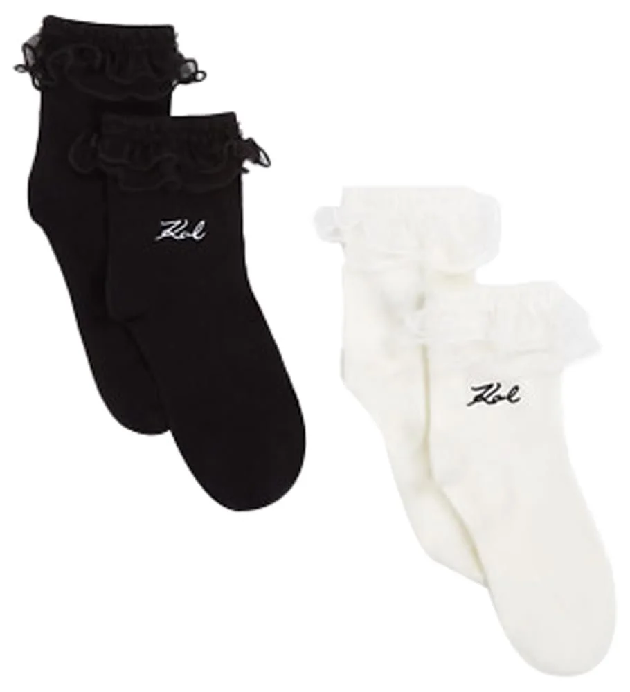 Женские носки K/Signature Ruffle Multicoloured One Size EU разноцветные, фото №2 Женские носки K/Signature Ruffle Multicoloured One Size EU разноцветные, фото №2