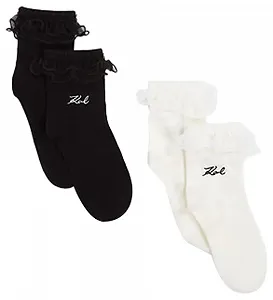 Женские носки K/Signature Ruffle Multicoloured One Size EU разноцветные synthetic.ua - Фото 1