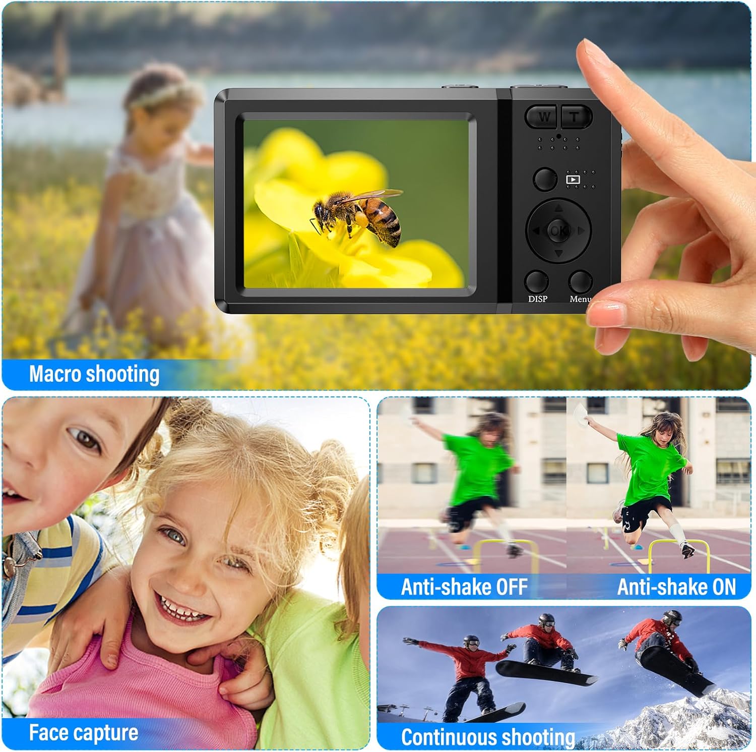Фотоаппарат Fayibuy F5 56Мп / 4K / 20Х зум / Черный, фото №5