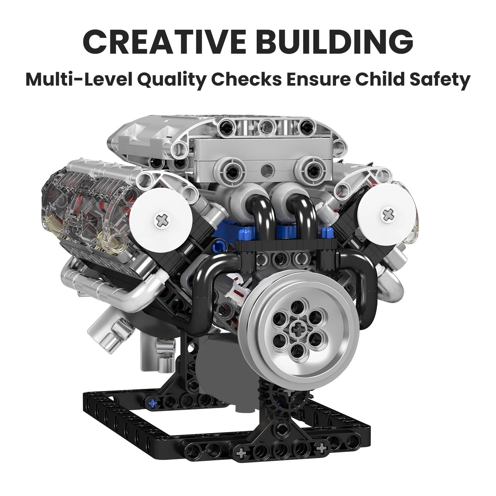 Конструктор V8 Двигатель Mould King Technik 10088, 535 деталей, фото №5 Конструктор V8 Двигатель Mould King Technik 10088, 535 деталей, фото №5