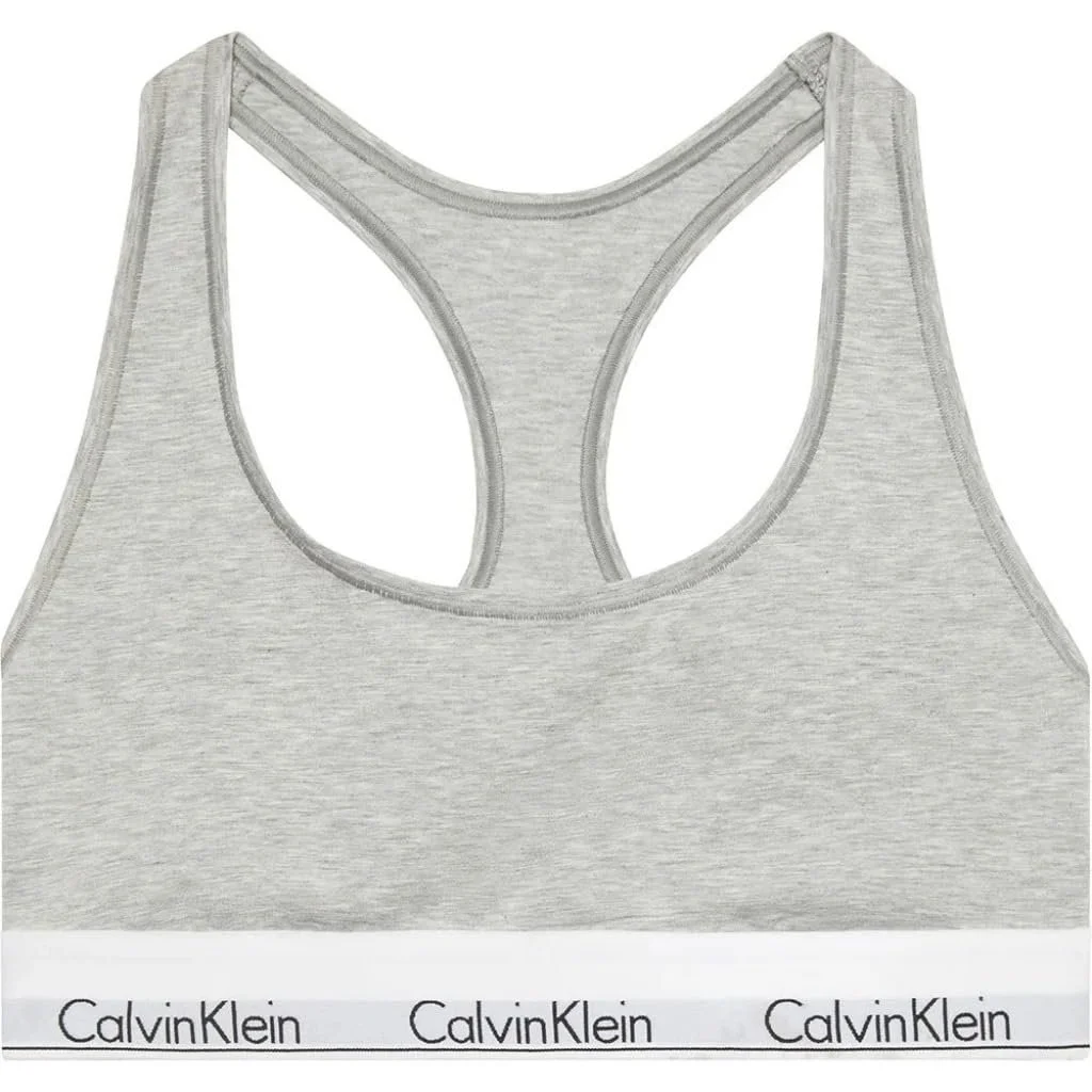 Бюстгальтер-бралетт Calvin Klein без підкладки з поясом з логотипом, фото №2
