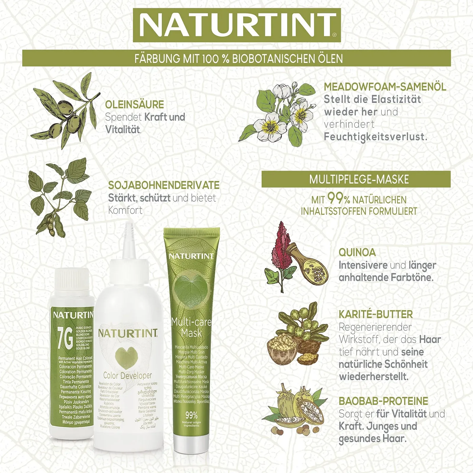 Краска для волос Naturtint Без аммиака с высоким содержанием натуральных ингредиентов 170 мл (x3), фото №4 Краска для волос Naturtint Без аммиака с высоким содержанием натуральных ингредиентов 170 мл (x3), фото №4