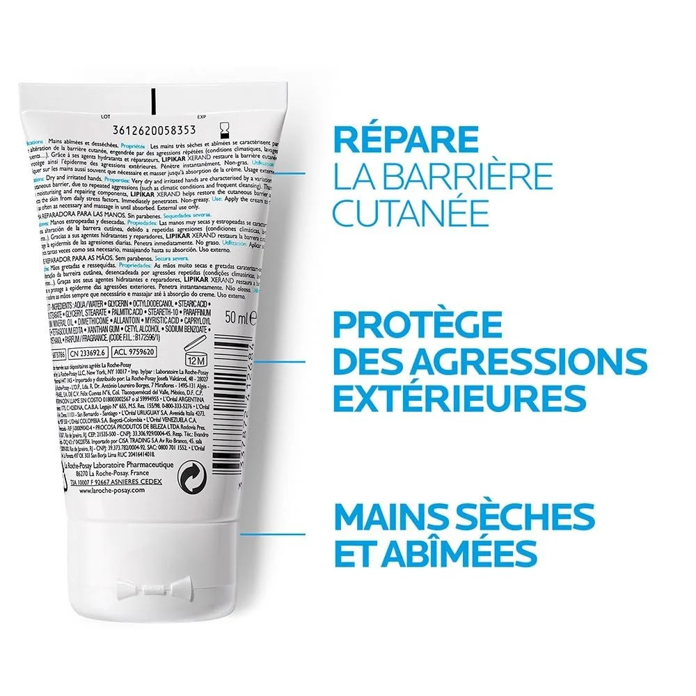 Крем для рук La Roche-Posay Lipikar Xerand 50 мл, фото №5