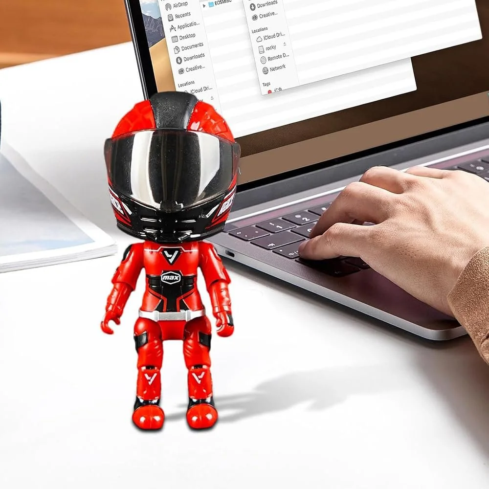 Фигурка-трансформер YGCHEN Мотоциклист Модель-трансформер шлем, фото №4