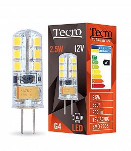 Лампа світлодіодна Tecro TL-G4-2.5W-12V 4100K